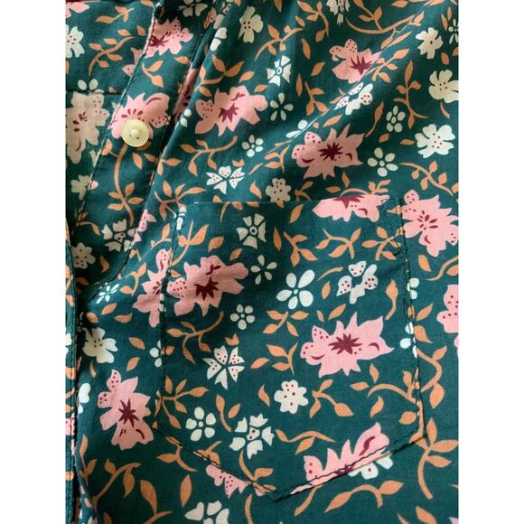 Trovata Birds of Paradis Colorful Floral Long Sleeve Button Up Romantic Blouse - Picture 5 of 9